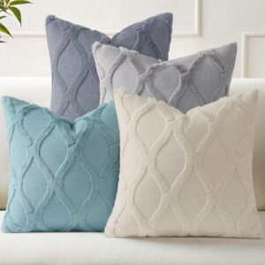 Eclipse Innovation Spring Set of 4 Throw Pillow Covers 18x18 Inch