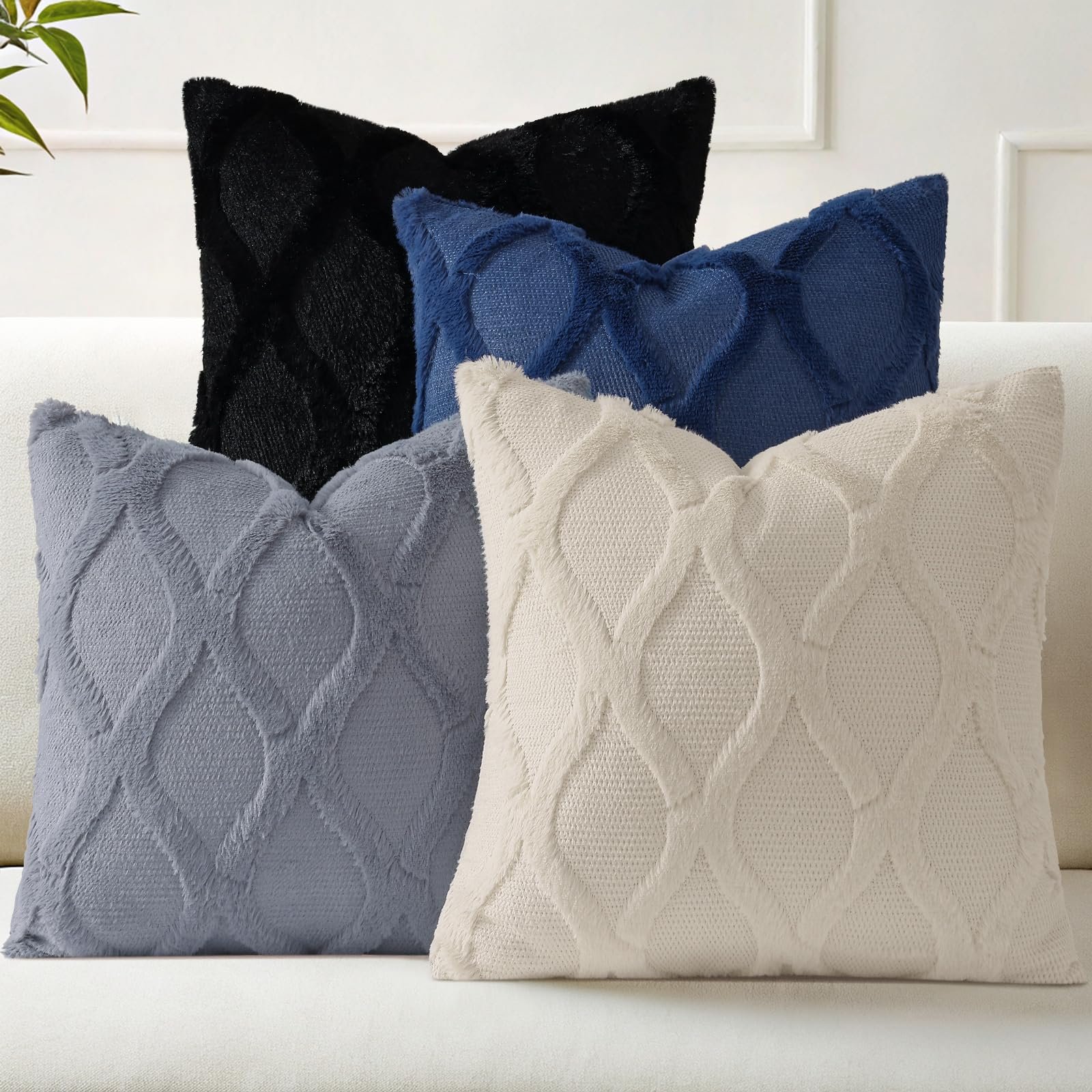 Eclipse Innovation Spring Set of 4 Throw Pillow Covers 18x18 Inch - Image 6