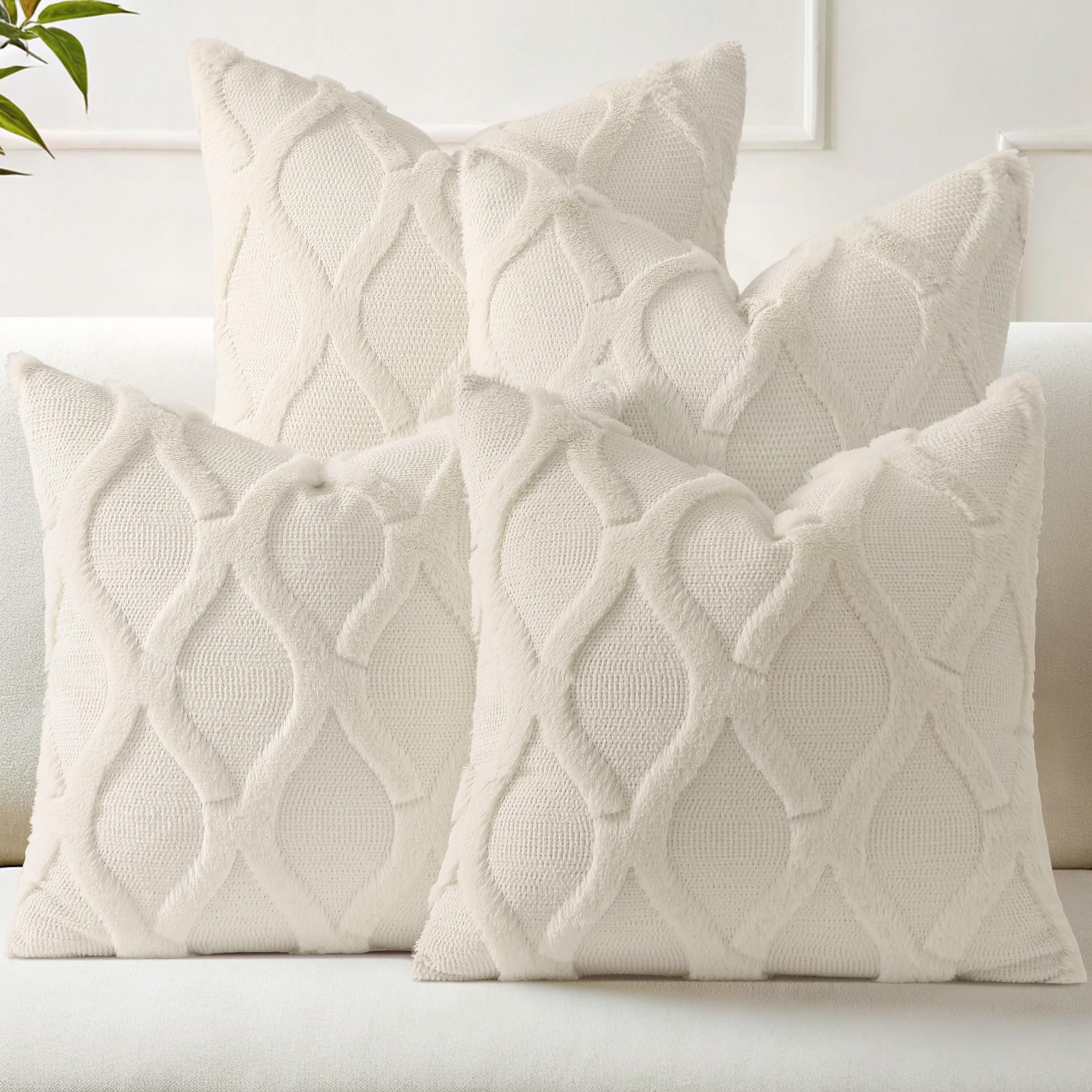 Eclipse Innovation Spring Set of 4 Throw Pillow Covers 18x18 Inch - Image 5